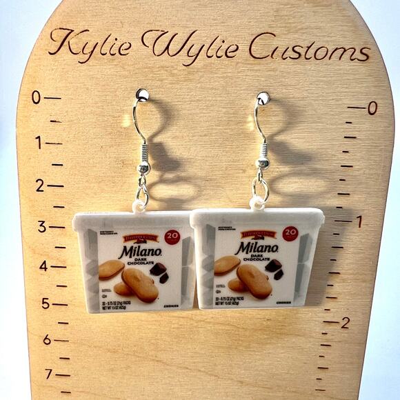 Milano Earrings - Cookie Earrings - Snack Earrings - Food Accessories - Picture 7 of 7